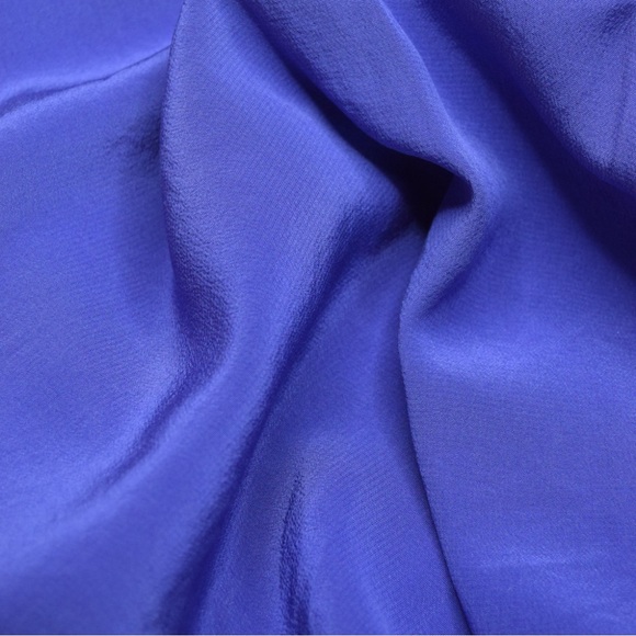 Juicy Couture Indigo 100% Silk High-waisted lightweight shorts - Picture 3 of 6